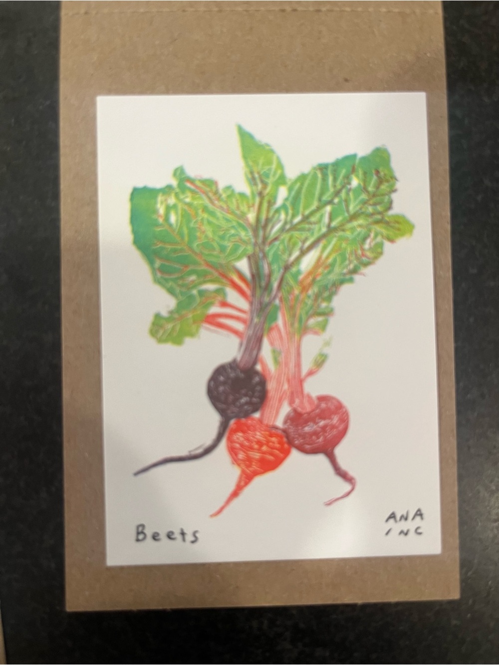 Inciardi Beets Botanical mini Art Print